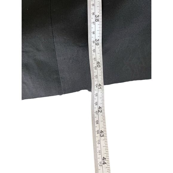 Vintage Gus Mayer 60s black cocktail flared out bow front cocktail dress - Picture 9 of 10